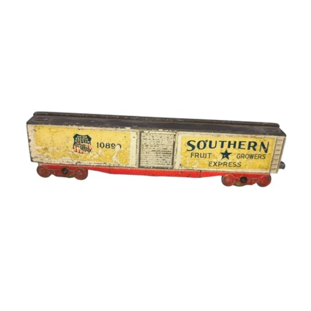Antique Tootsietoy Southern Fruit Growers/Union Pacific Overland Cast Toy Train